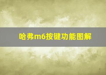 哈弗m6按键功能图解