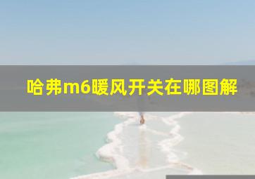 哈弗m6暖风开关在哪图解