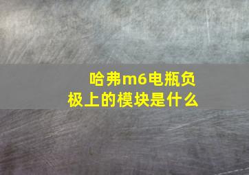 哈弗m6电瓶负极上的模块是什么