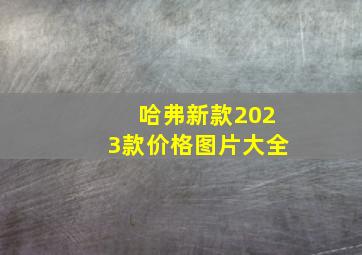 哈弗新款2023款价格图片大全