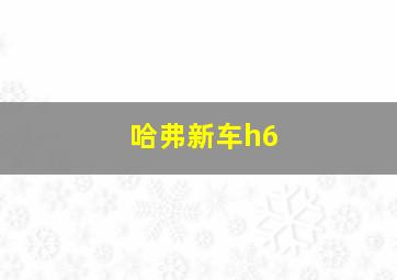 哈弗新车h6