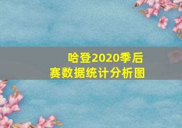 哈登2020季后赛数据统计分析图