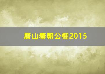 唐山春朝公棚2015