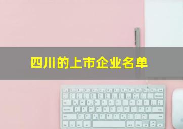 四川的上市企业名单