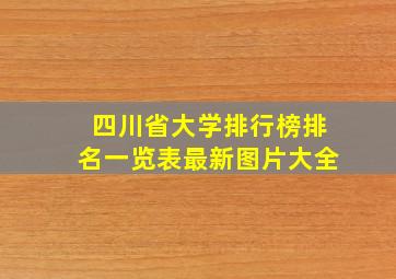 四川省大学排行榜排名一览表最新图片大全