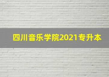 四川音乐学院2021专升本