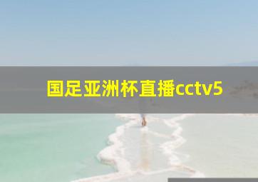 国足亚洲杯直播cctv5