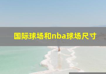 国际球场和nba球场尺寸