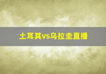 土耳其vs乌拉圭直播