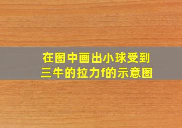 在图中画出小球受到三牛的拉力f的示意图