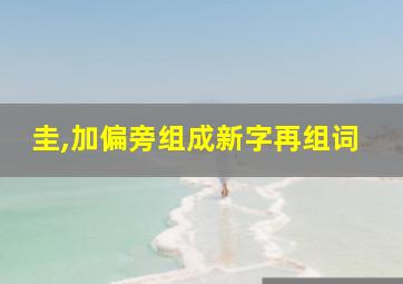 圭,加偏旁组成新字再组词