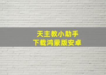 天主教小助手下载鸿蒙版安卓