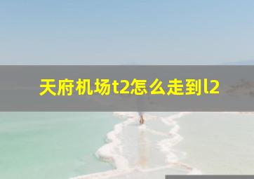 天府机场t2怎么走到l2