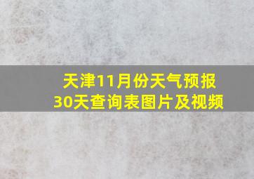 天津11月份天气预报30天查询表图片及视频