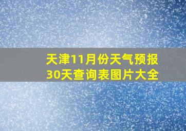 天津11月份天气预报30天查询表图片大全