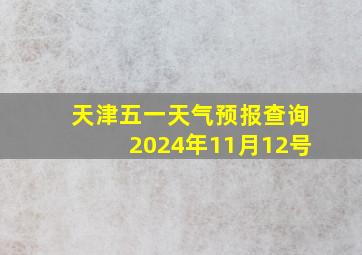 天津五一天气预报查询2024年11月12号