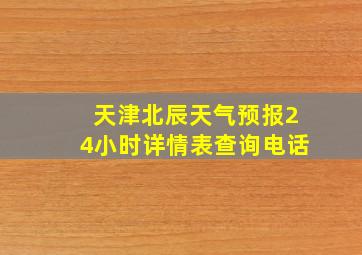 天津北辰天气预报24小时详情表查询电话