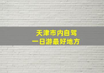 天津市内自驾一日游最好地方