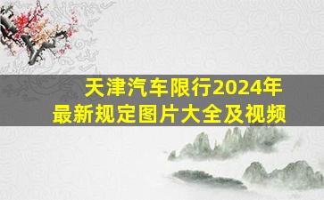 天津汽车限行2024年最新规定图片大全及视频