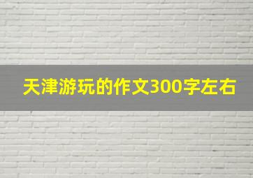 天津游玩的作文300字左右