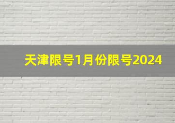 天津限号1月份限号2024