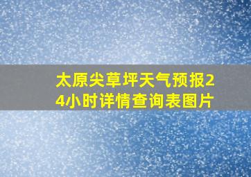 太原尖草坪天气预报24小时详情查询表图片