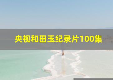 央视和田玉纪录片100集