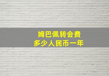 姆巴佩转会费多少人民币一年