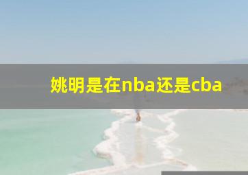 姚明是在nba还是cba