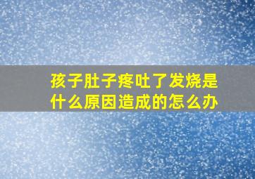 孩子肚子疼吐了发烧是什么原因造成的怎么办