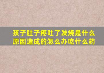 孩子肚子疼吐了发烧是什么原因造成的怎么办吃什么药