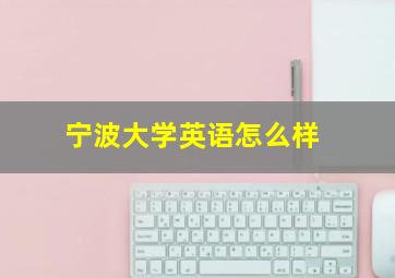 宁波大学英语怎么样