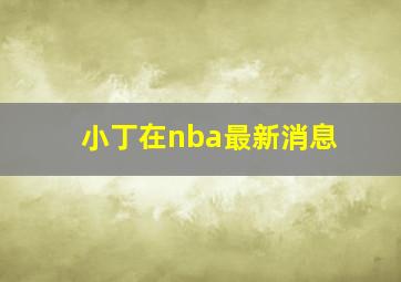 小丁在nba最新消息