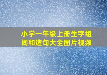 小学一年级上册生字组词和造句大全图片视频