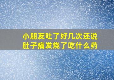 小朋友吐了好几次还说肚子痛发烧了吃什么药