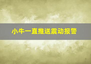 小牛一直推送震动报警