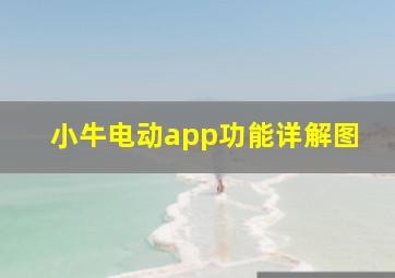 小牛电动app功能详解图