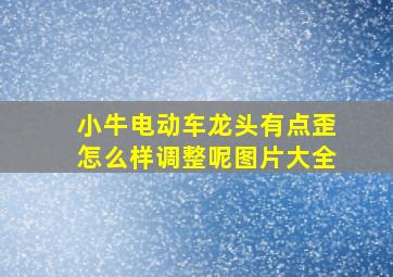 小牛电动车龙头有点歪怎么样调整呢图片大全