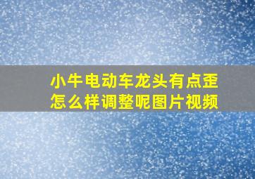 小牛电动车龙头有点歪怎么样调整呢图片视频