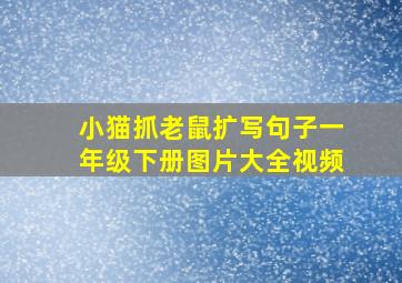 小猫抓老鼠扩写句子一年级下册图片大全视频