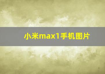 小米max1手机图片