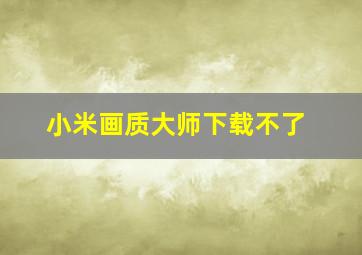 小米画质大师下载不了