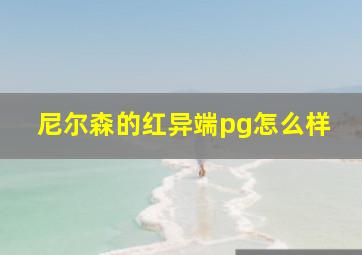 尼尔森的红异端pg怎么样