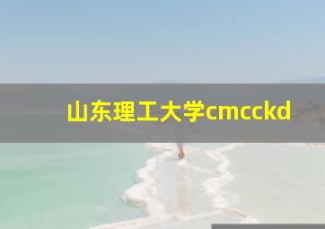 山东理工大学cmcckd