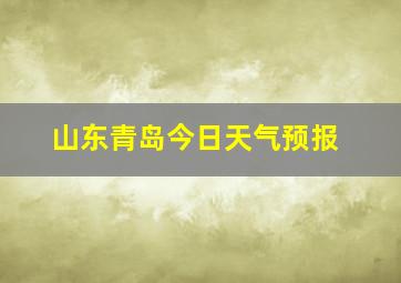 山东青岛今日天气预报