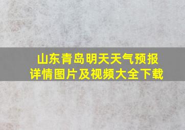 山东青岛明天天气预报详情图片及视频大全下载