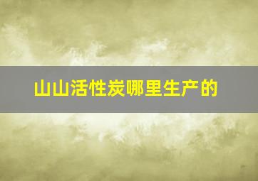 山山活性炭哪里生产的