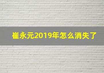 崔永元2019年怎么消失了