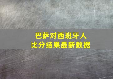 巴萨对西班牙人比分结果最新数据