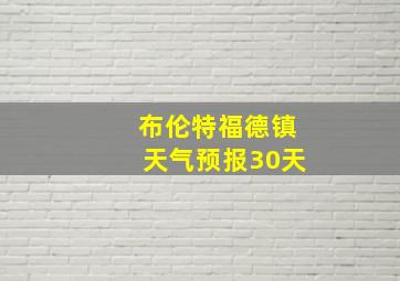 布伦特福德镇天气预报30天